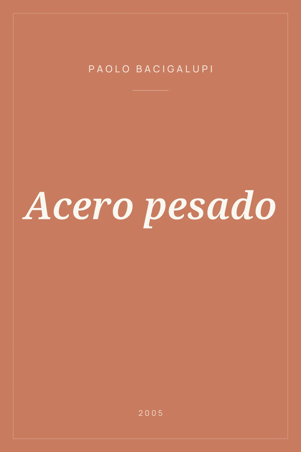 Portada de Acero pesado