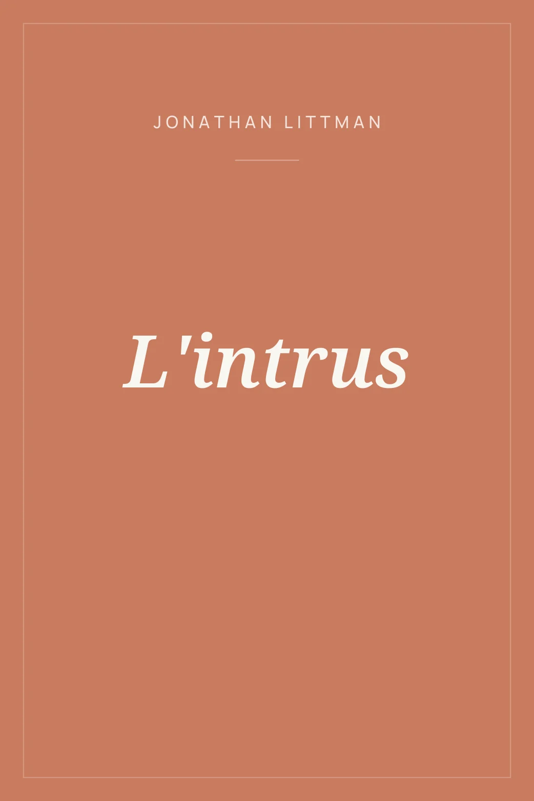 Portada de L'intrus