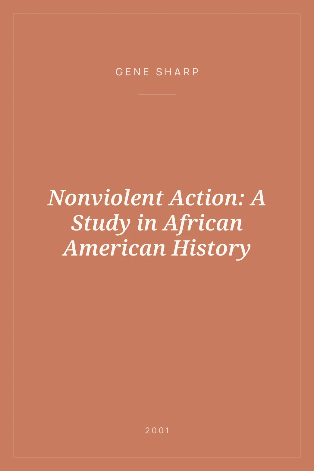 Portada de Nonviolent Action: A Study in African American History