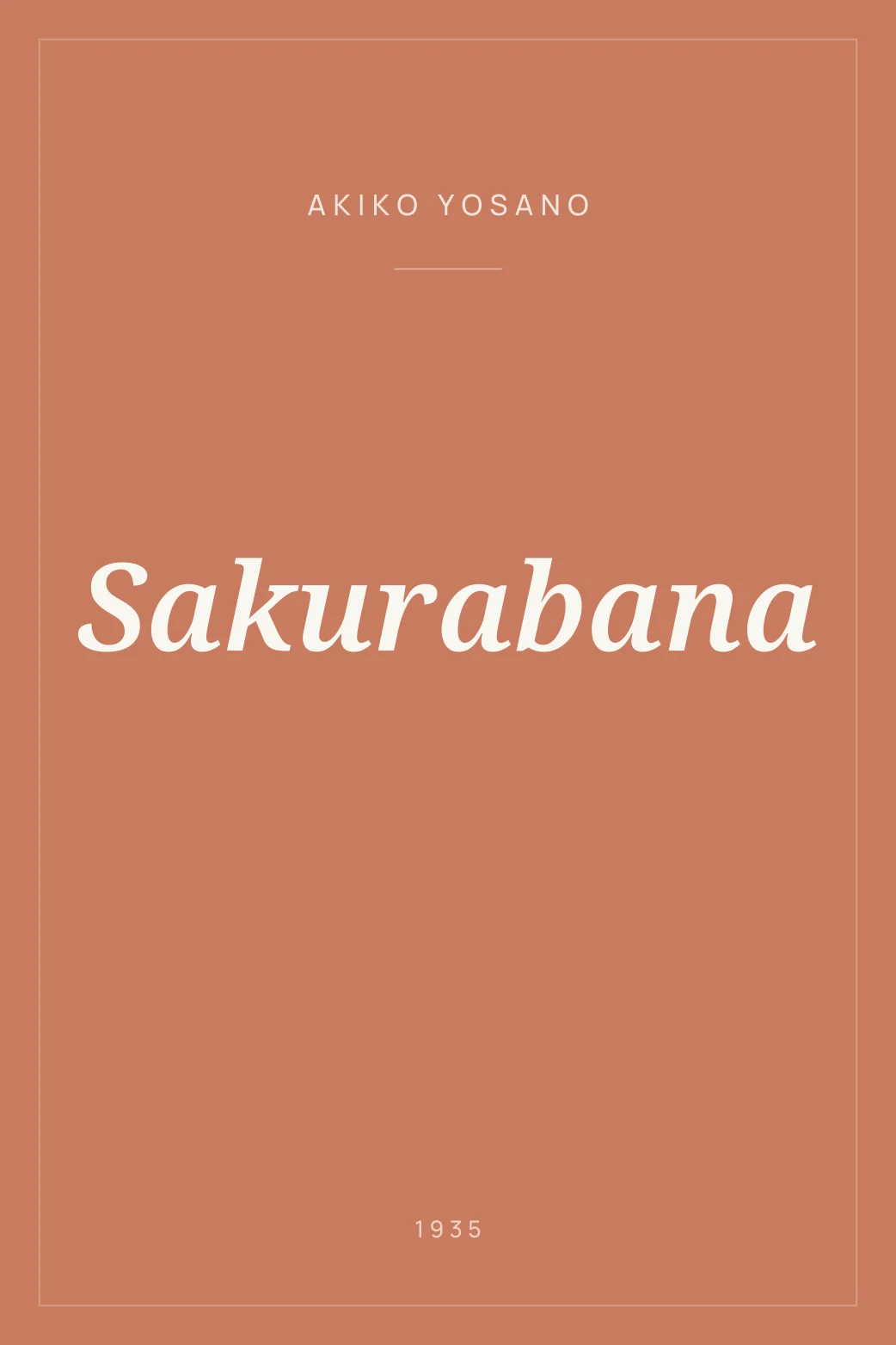 Portada de Sakurabana