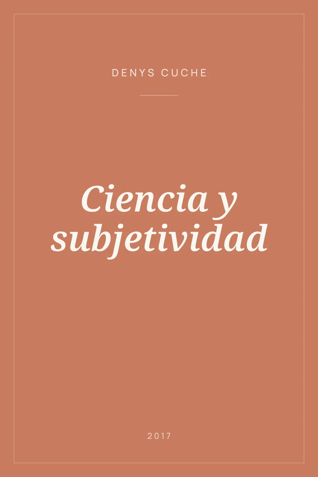 Portada de Ciencia y subjetividad