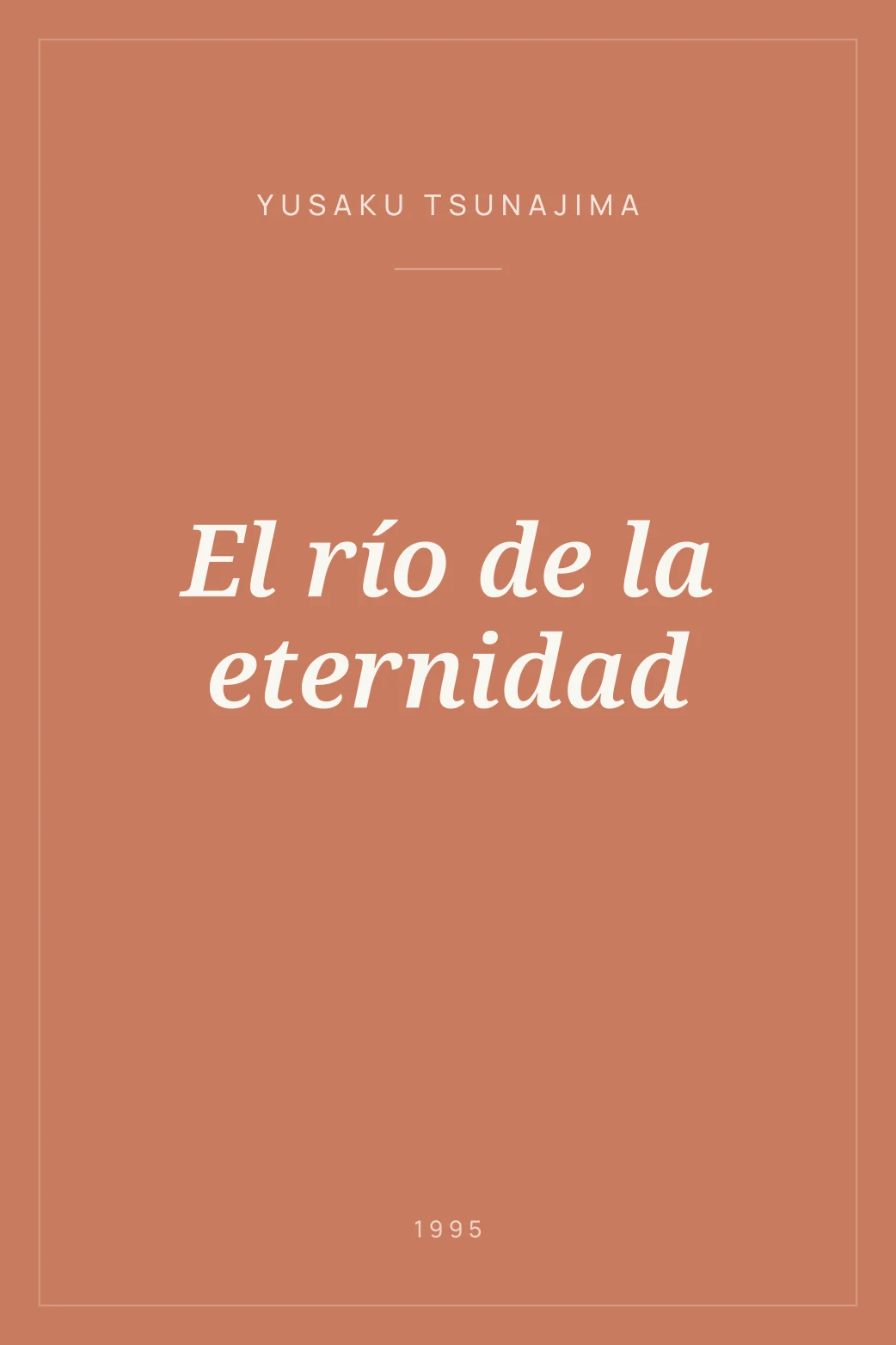 Portada de El río de la eternidad