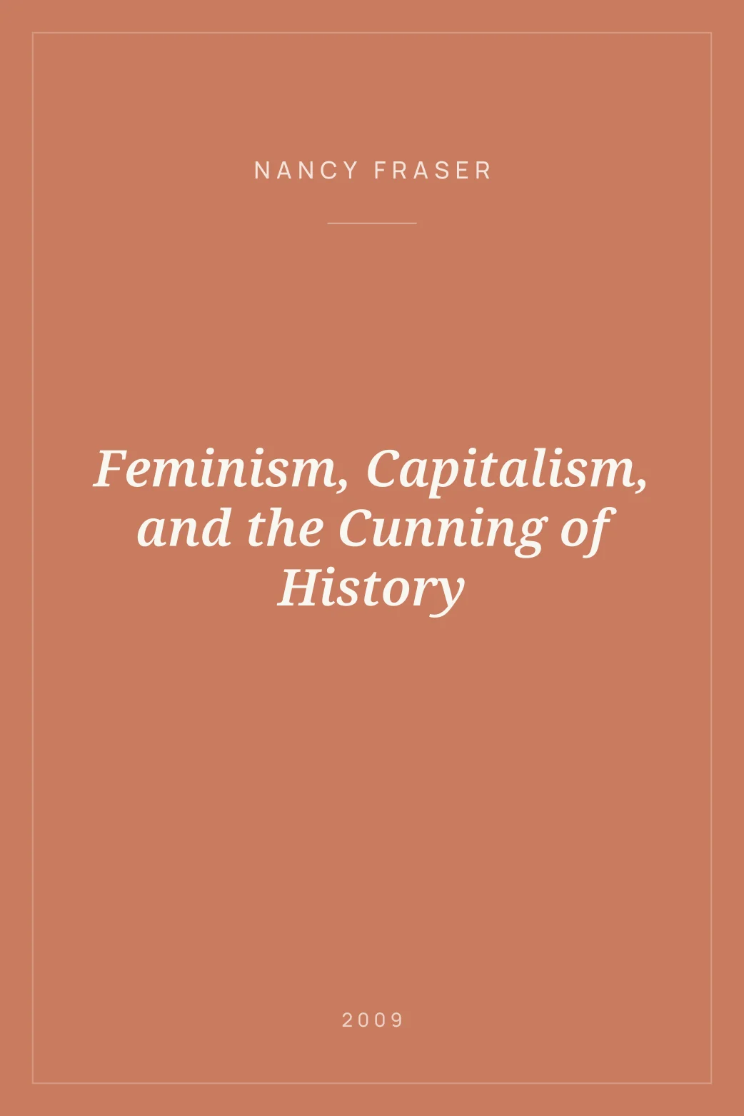Portada de Feminism, Capitalism, and the Cunning of History