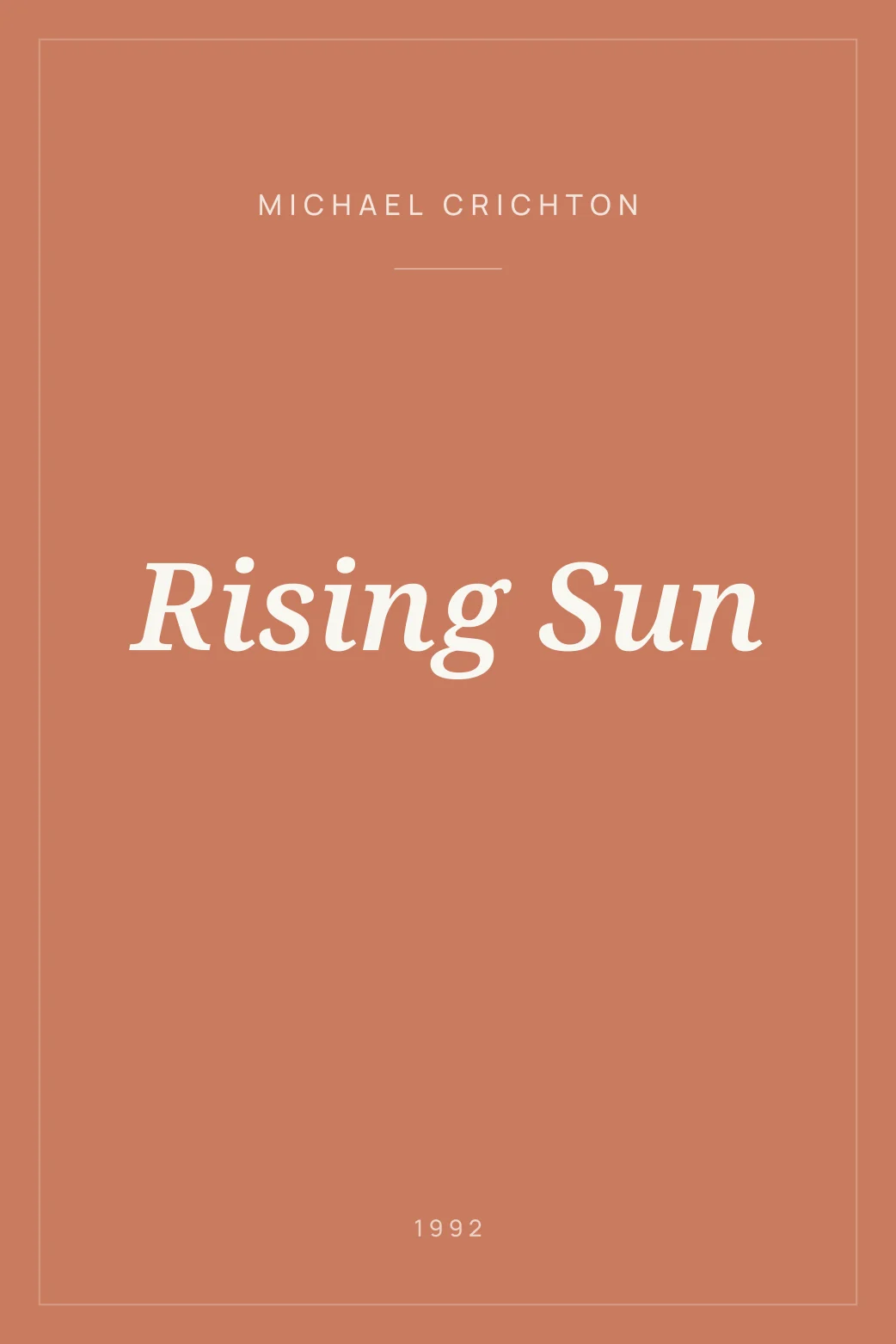 Portada de Rising Sun