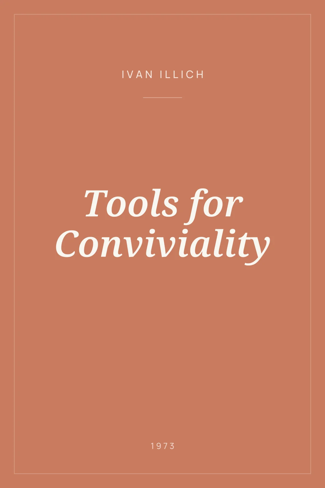 Portada de Tools for Conviviality