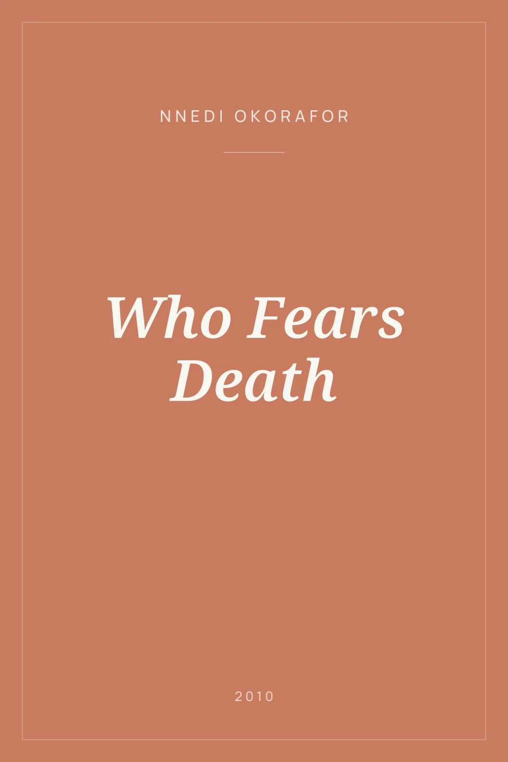 Portada de Who Fears Death