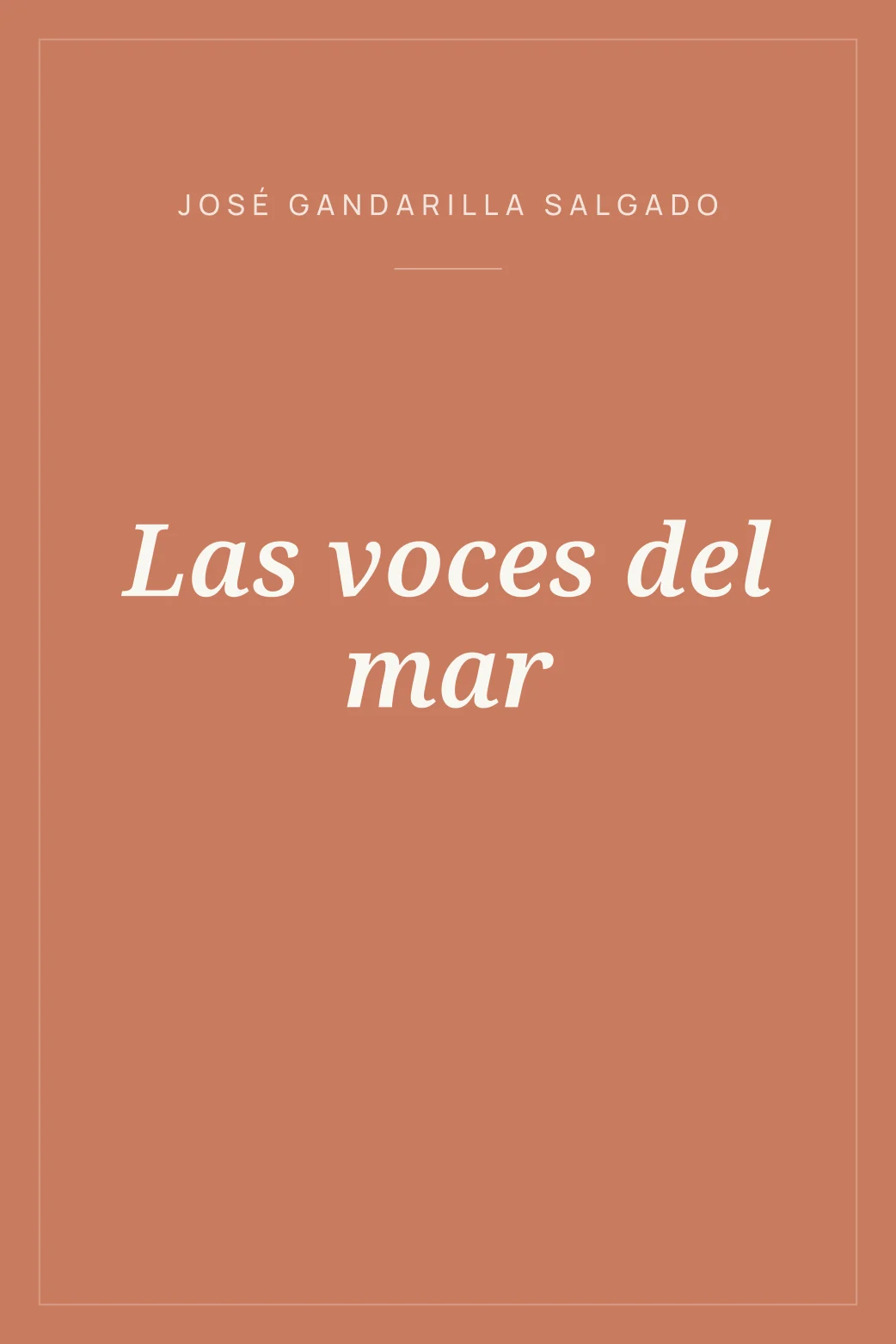 Portada de Las voces del mar