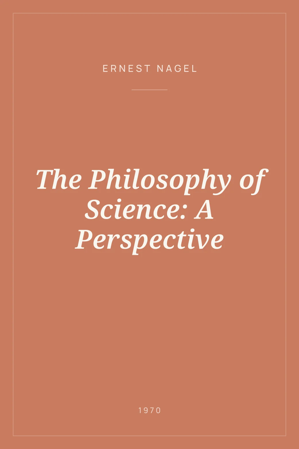 Portada de The Philosophy of Science: A Perspective