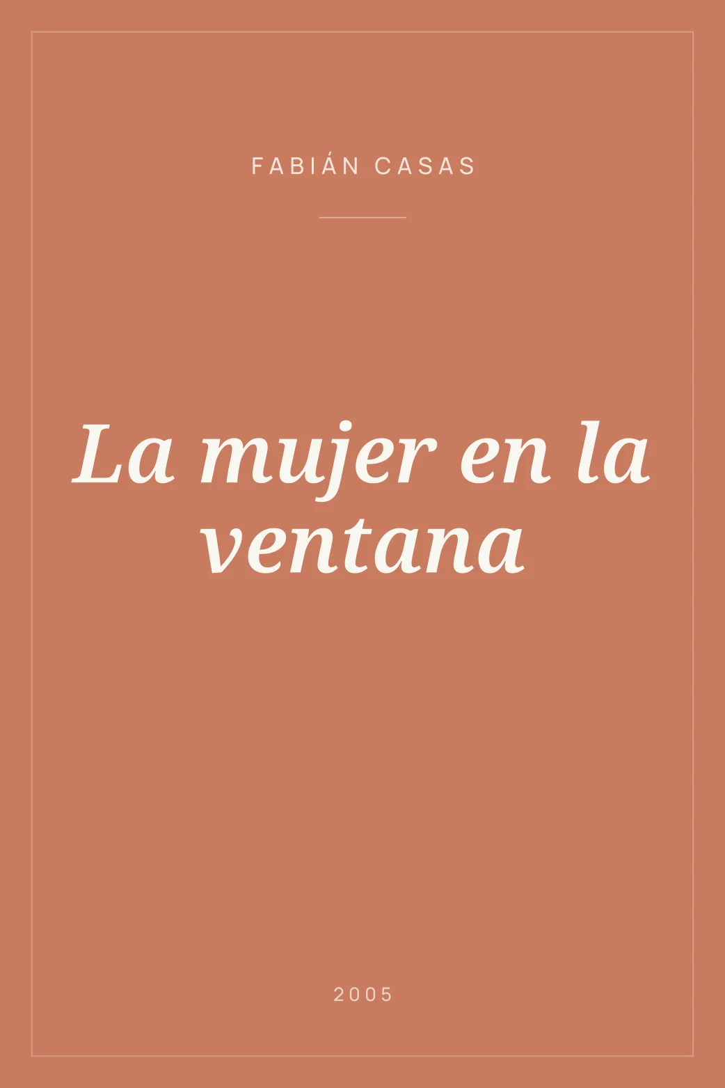 Portada de La mujer en la ventana