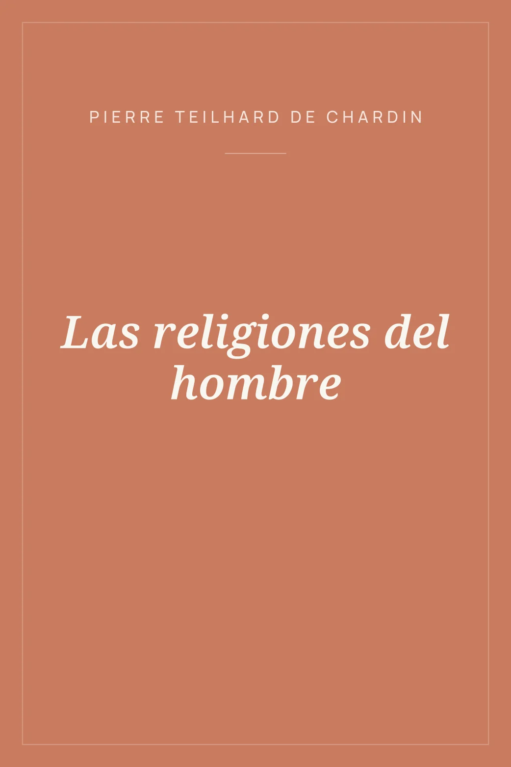 Portada de Las religiones del hombre