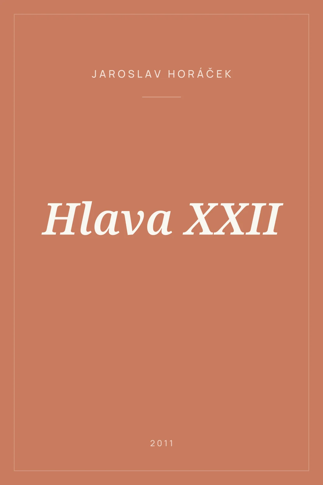 Portada de Hlava XXII