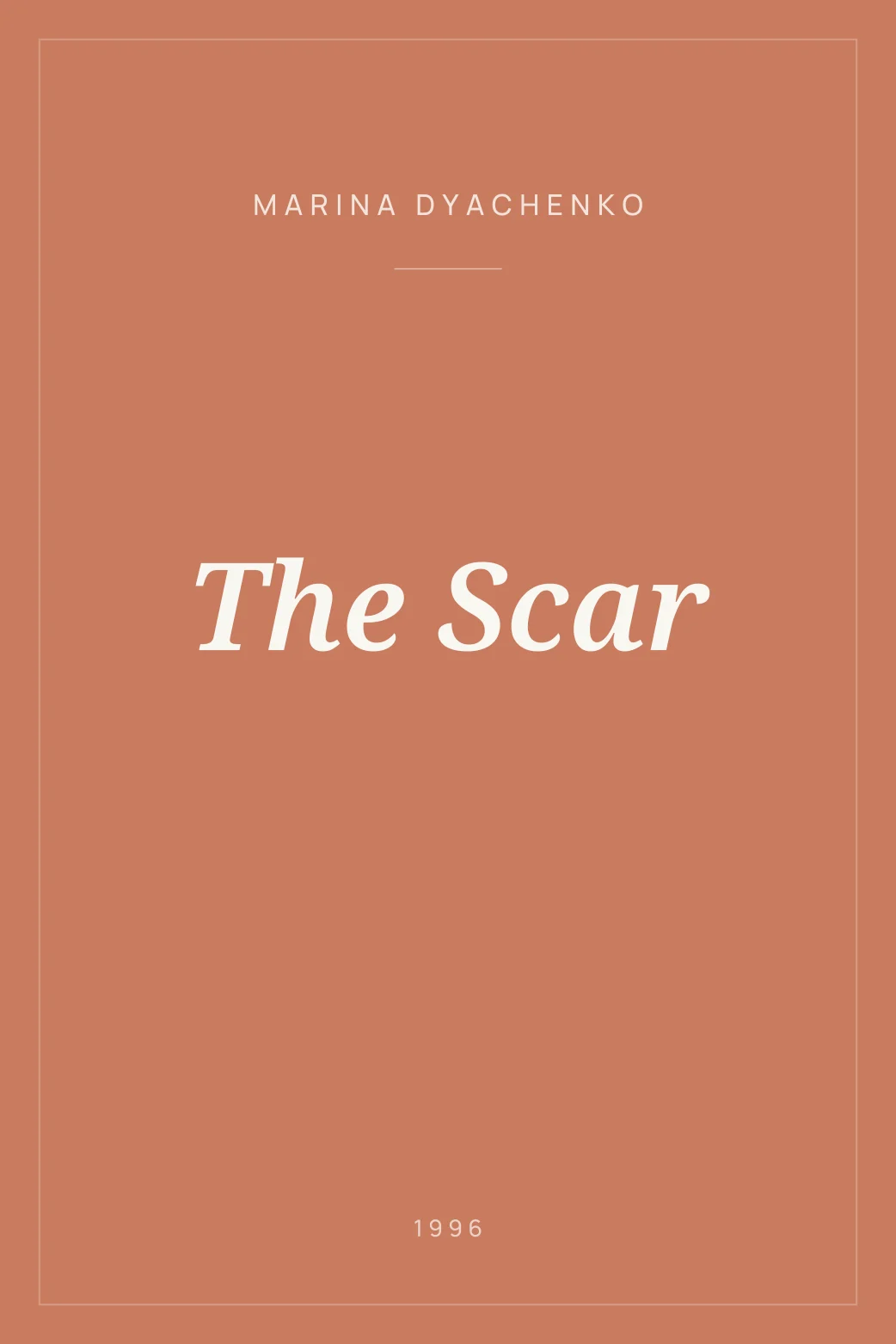 Portada de The Scar