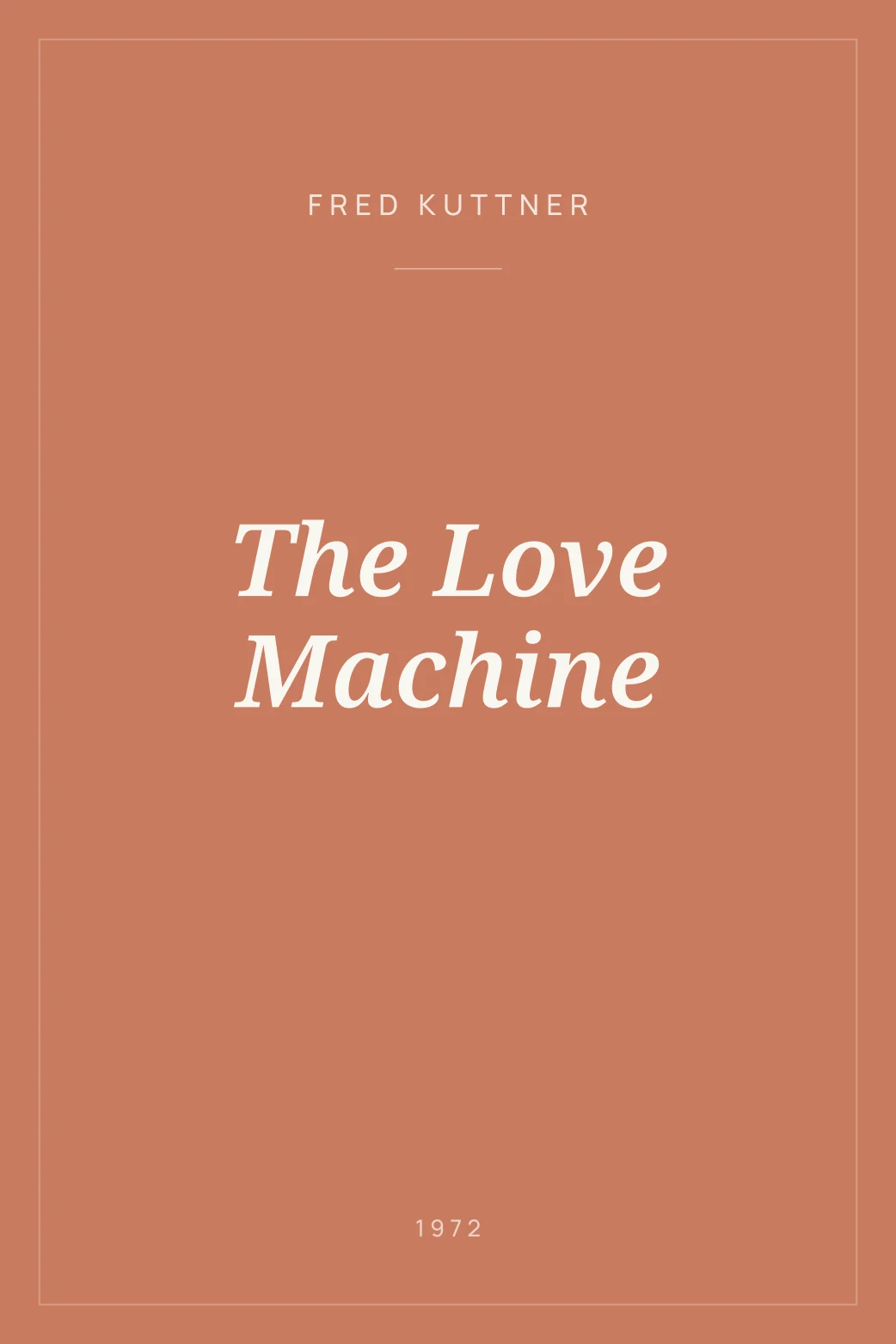 Portada de The Love Machine