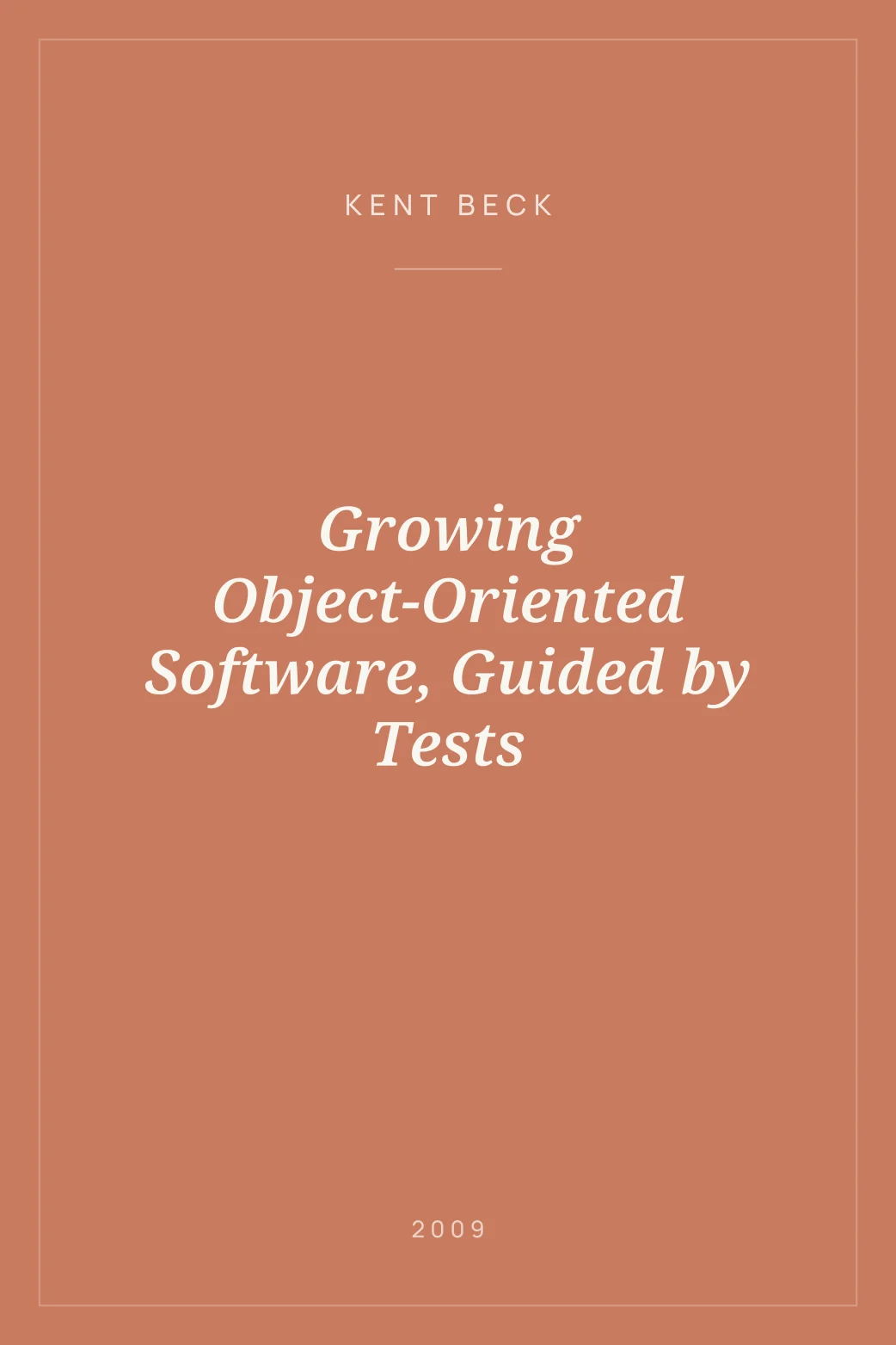 Portada de Growing Object-Oriented Software, Guided by Tests