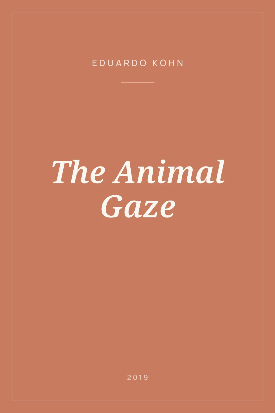 Portada de The Animal Gaze