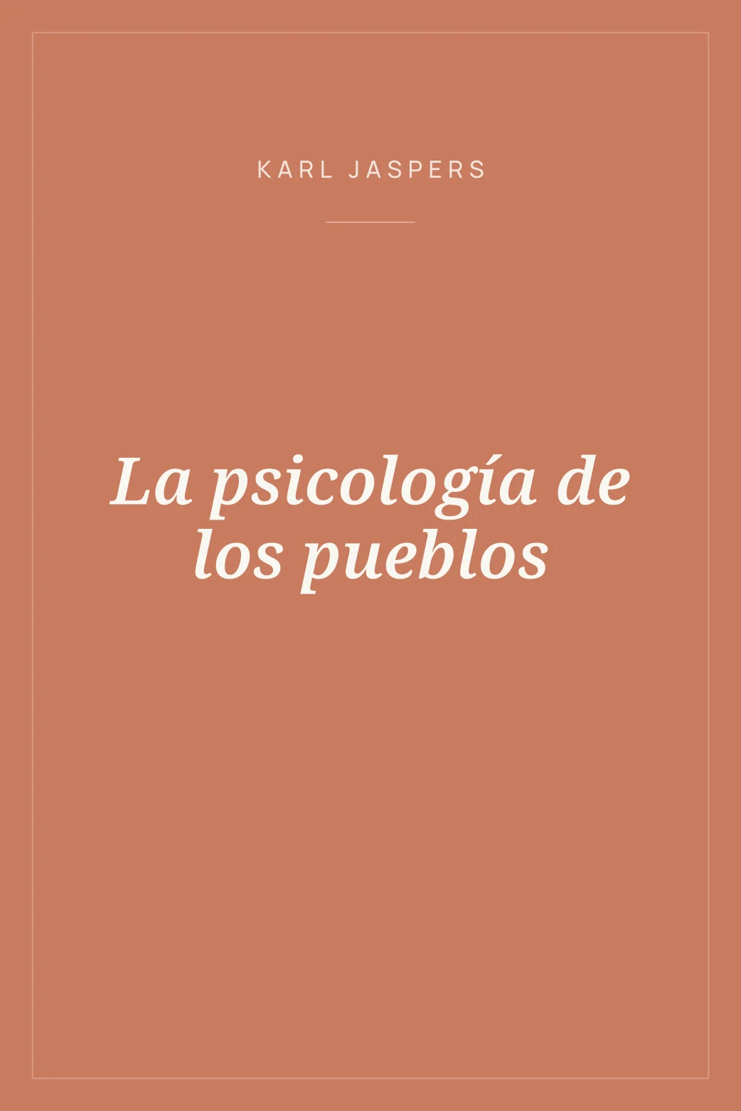 Portada de La psicología de los pueblos