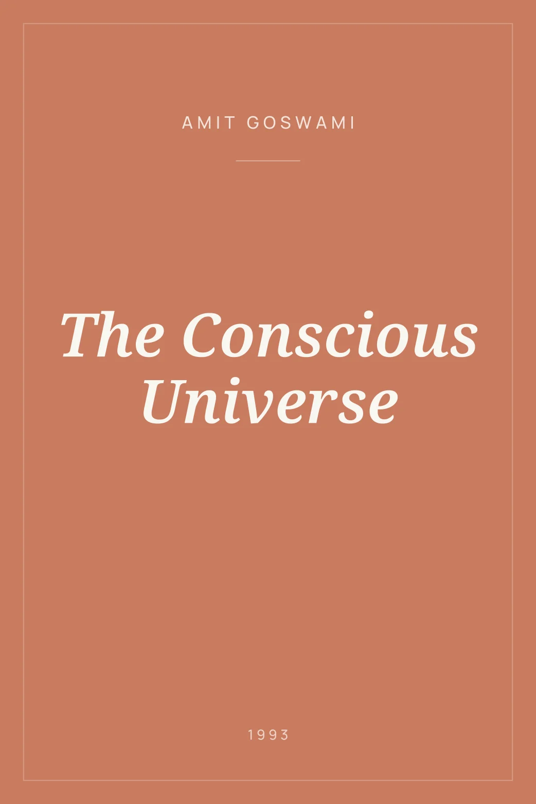 Portada de The Conscious Universe