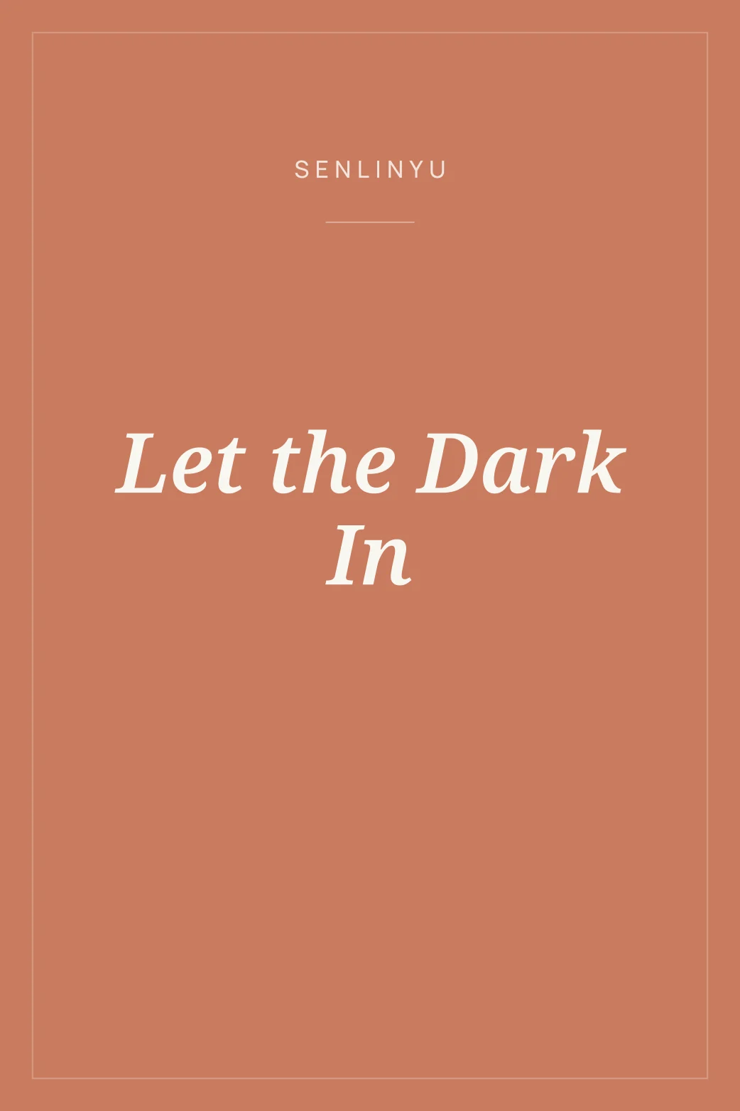 Portada de Let the Dark In