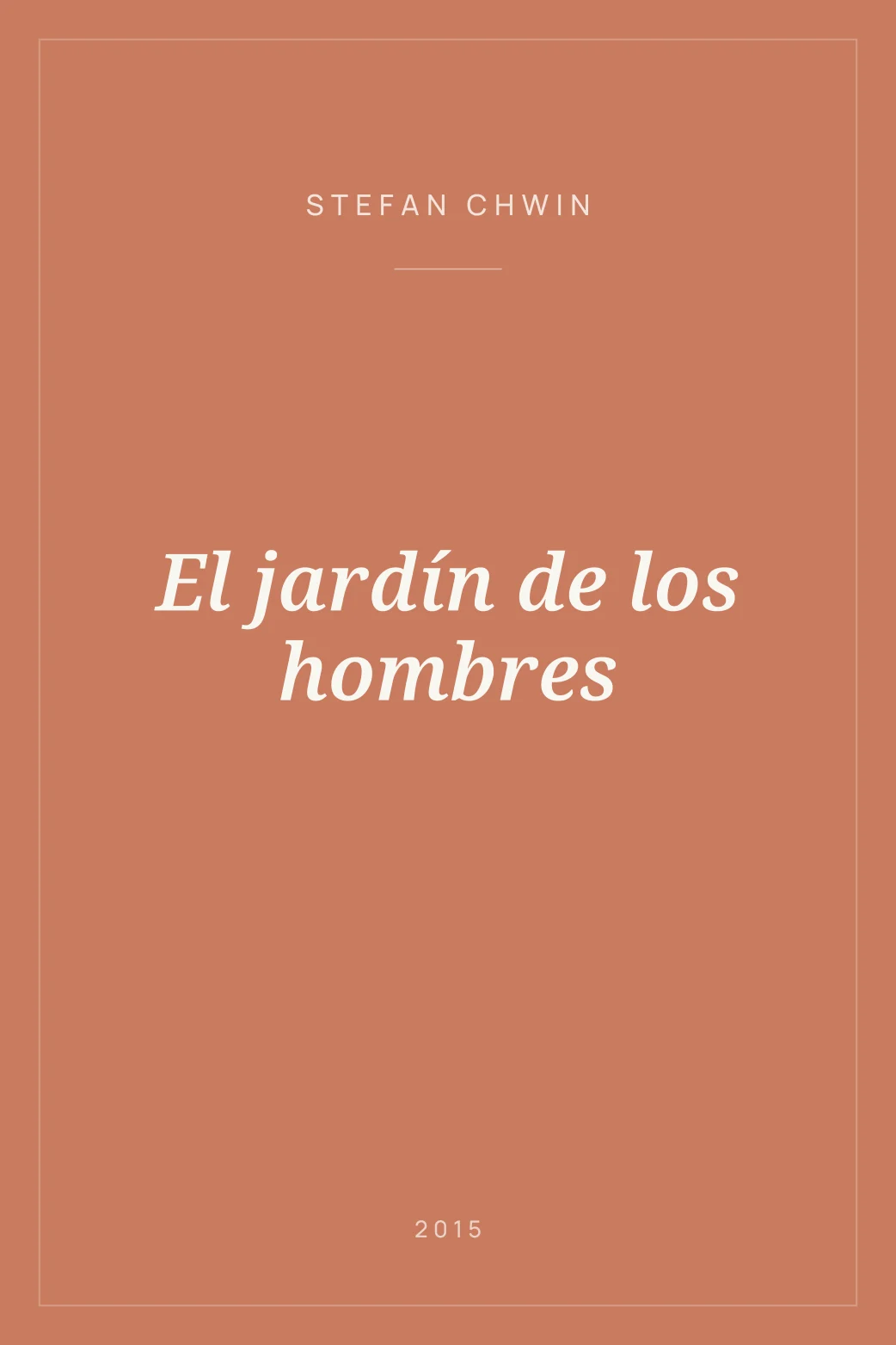 Portada de El jardín de los hombres
