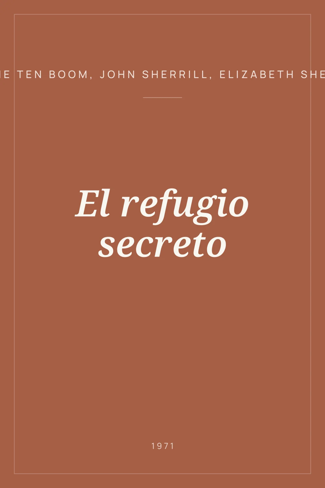 Portada de El refugio secreto
