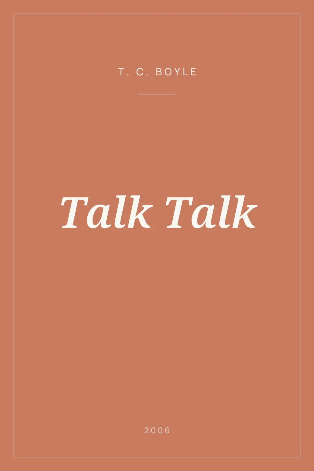 Portada de Talk Talk