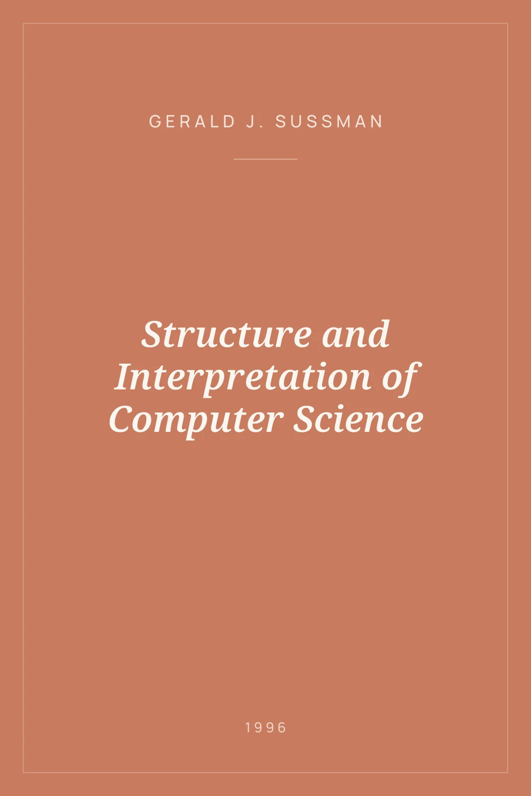 Portada de Structure and Interpretation of Computer Science