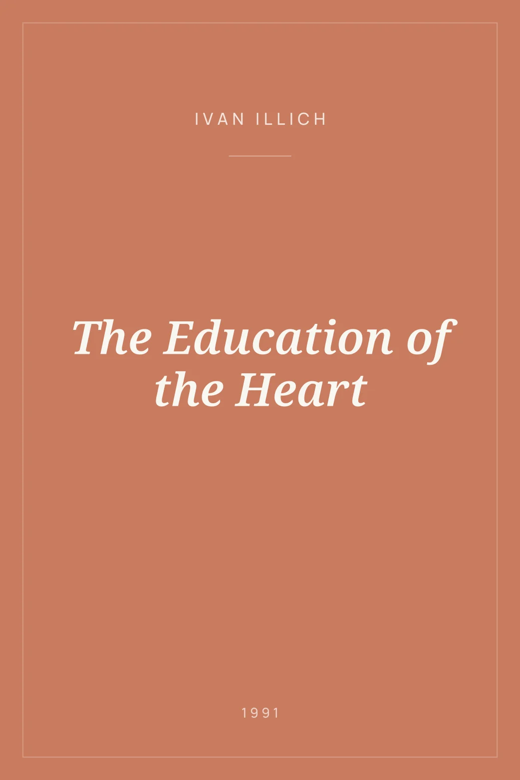 Portada de The Education of the Heart
