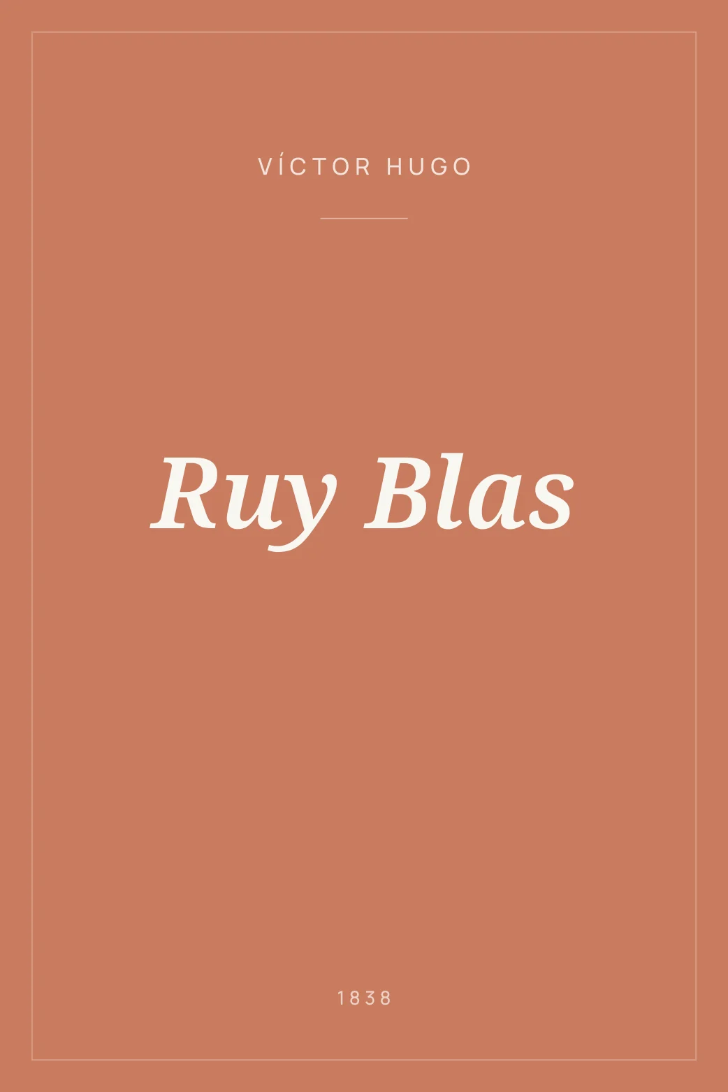 Portada de Ruy Blas