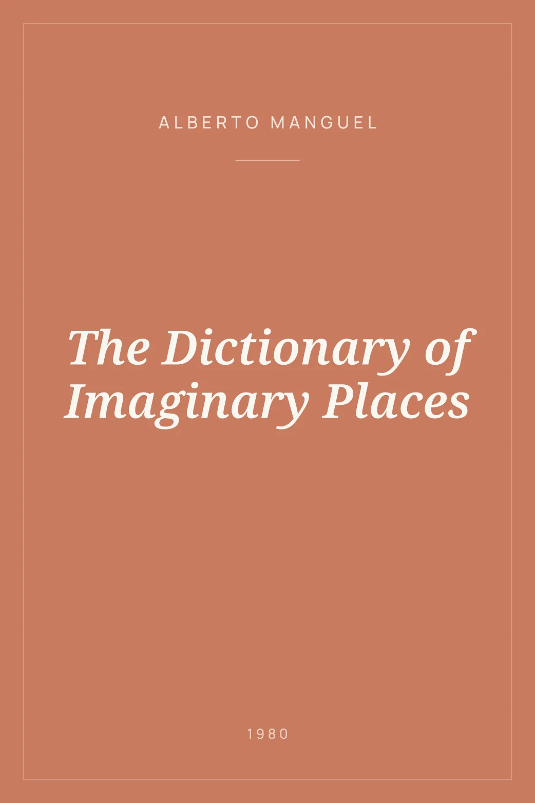 Portada de The Dictionary of Imaginary Places