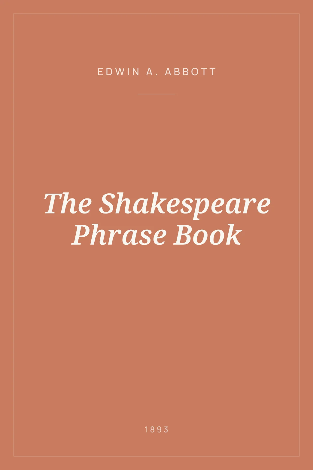 Portada de The Shakespeare Phrase Book