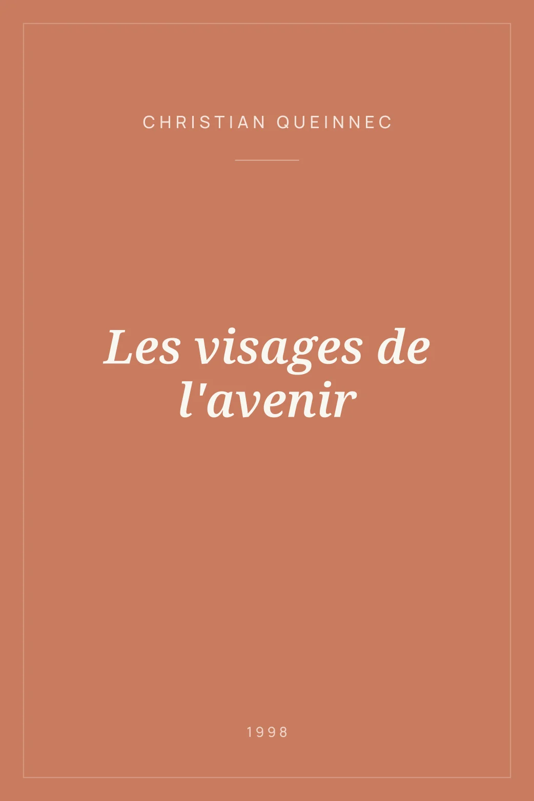 Portada de Les visages de l'avenir