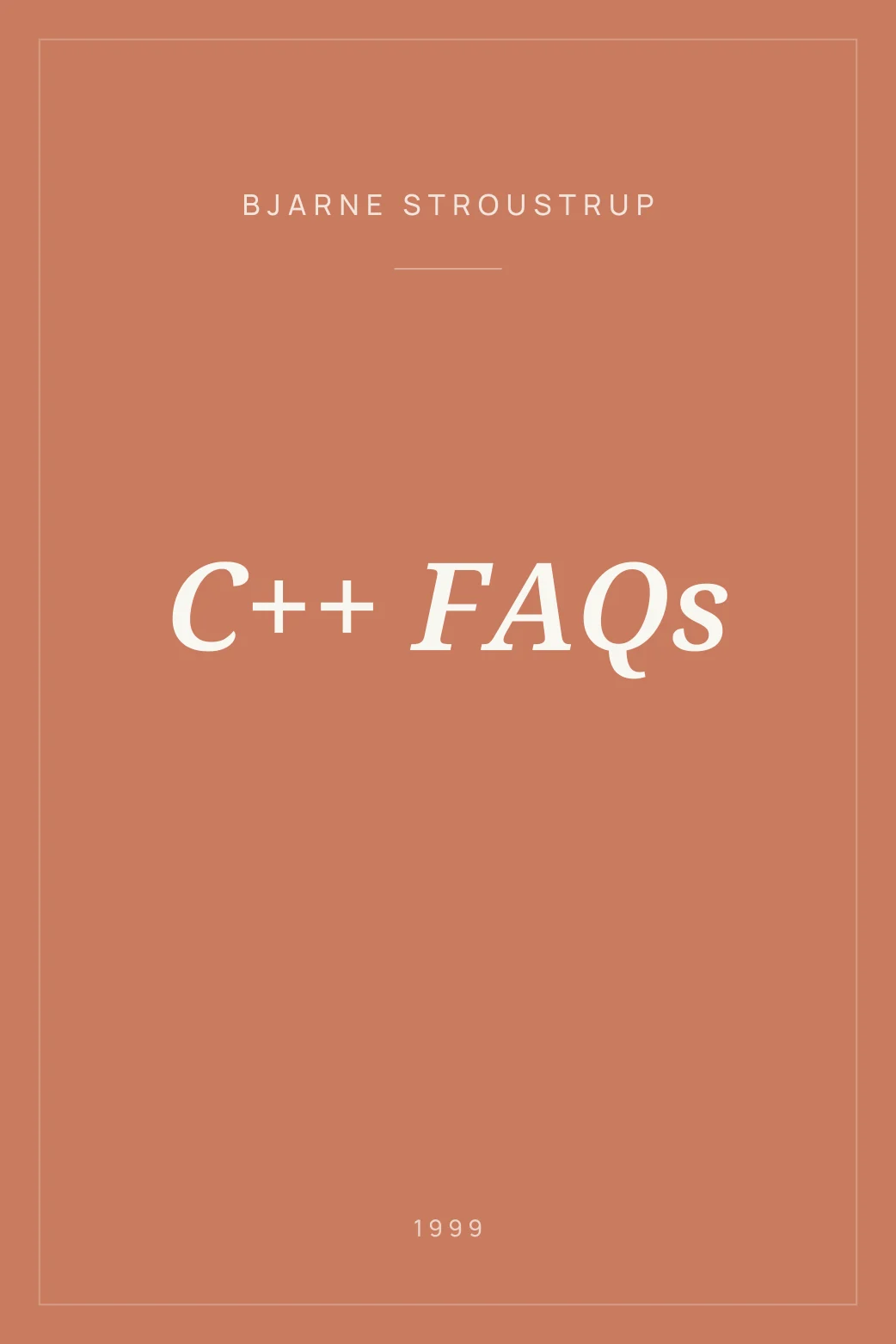 Portada de C++ FAQs