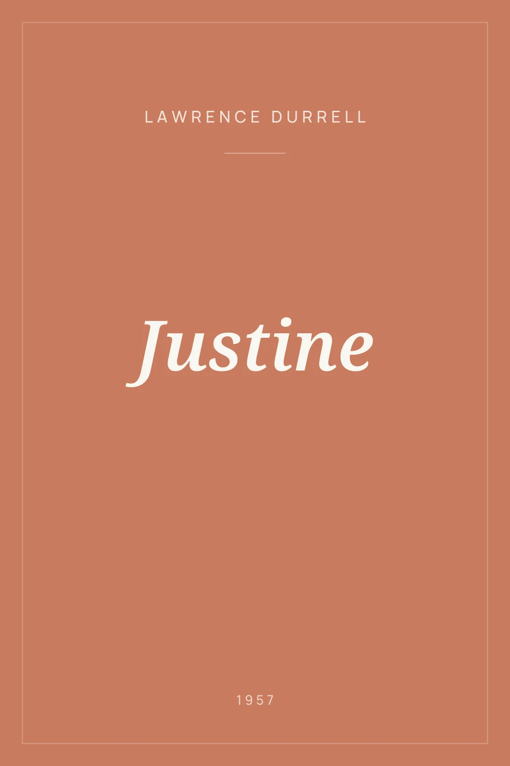 Portada de Justine