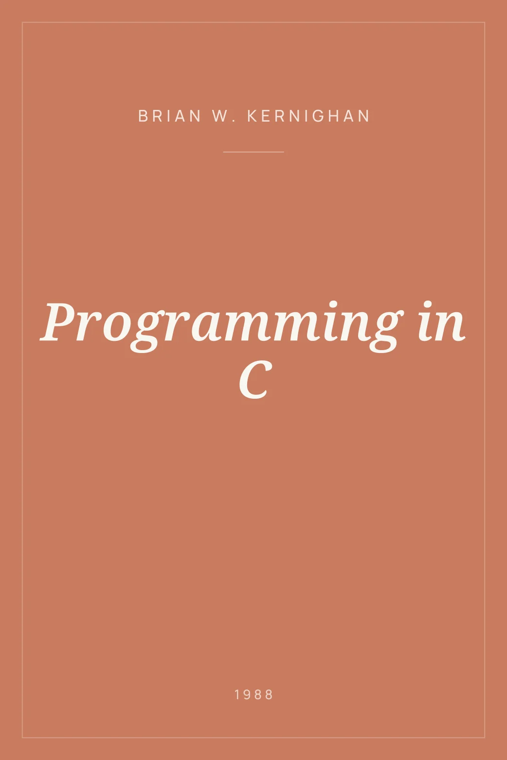 Portada de Programming in C