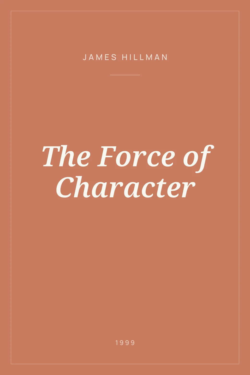 Portada de The Force of Character