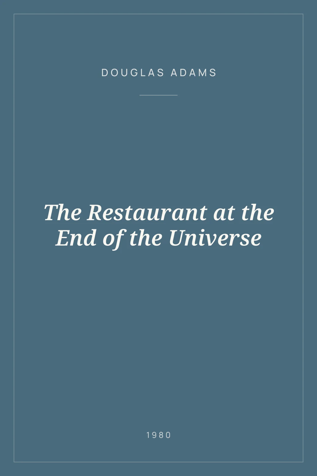 Portada de The Restaurant at the End of the Universe