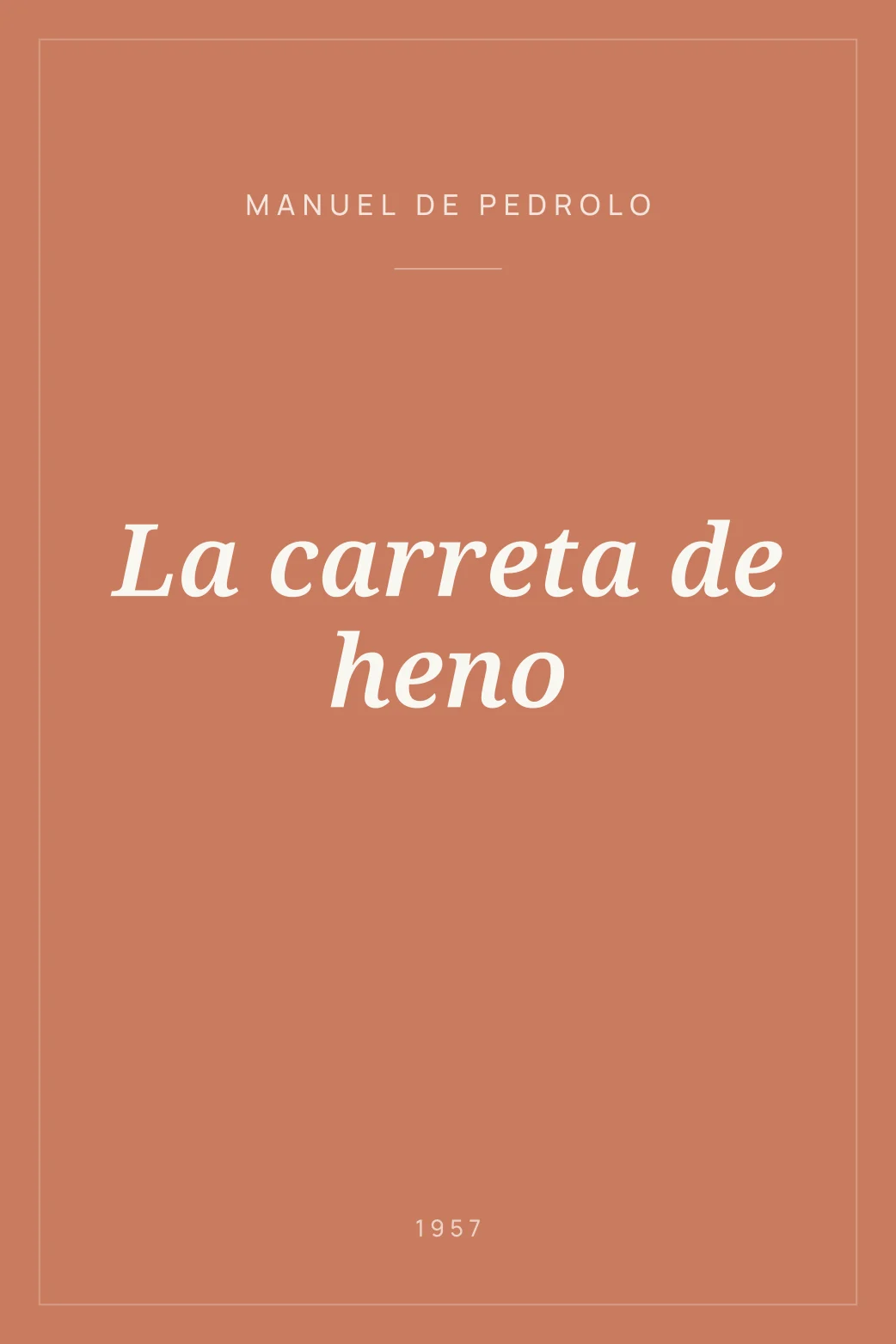 Portada de La carreta de heno
