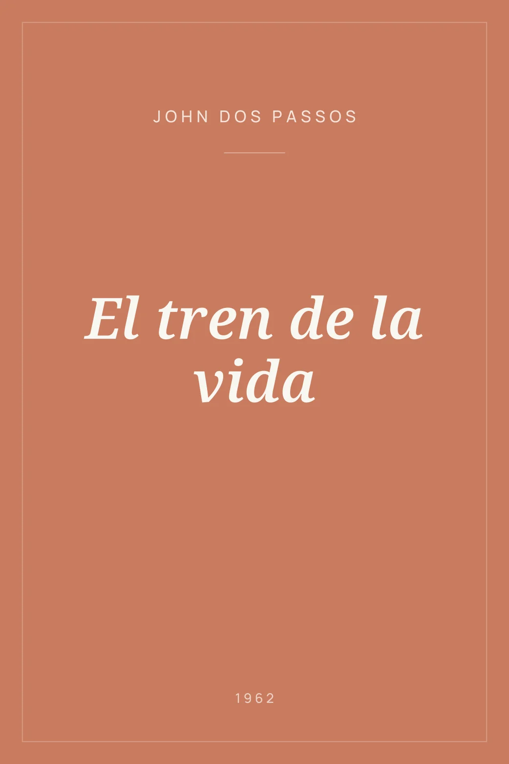 Portada de El tren de la vida