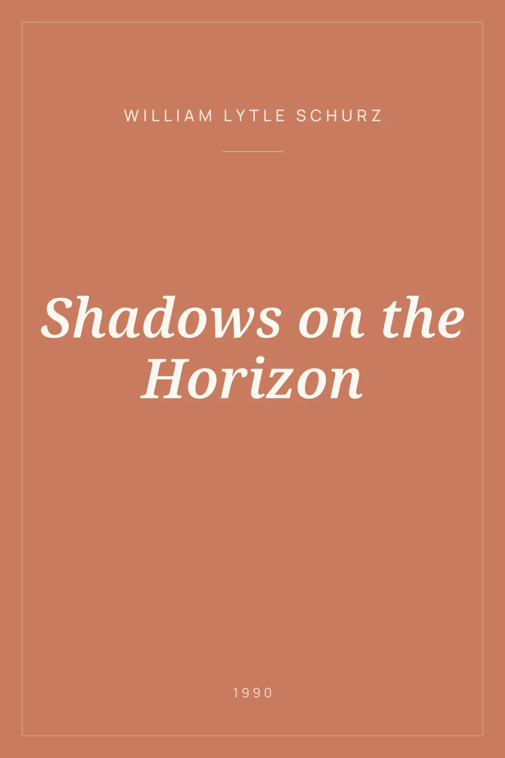 Portada de Shadows on the Horizon