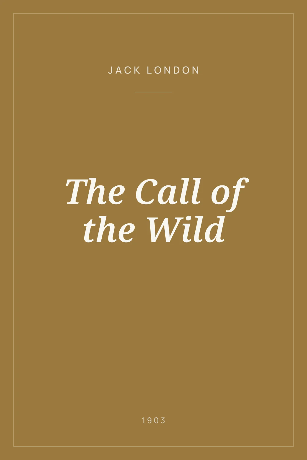 Portada de The Call of the Wild