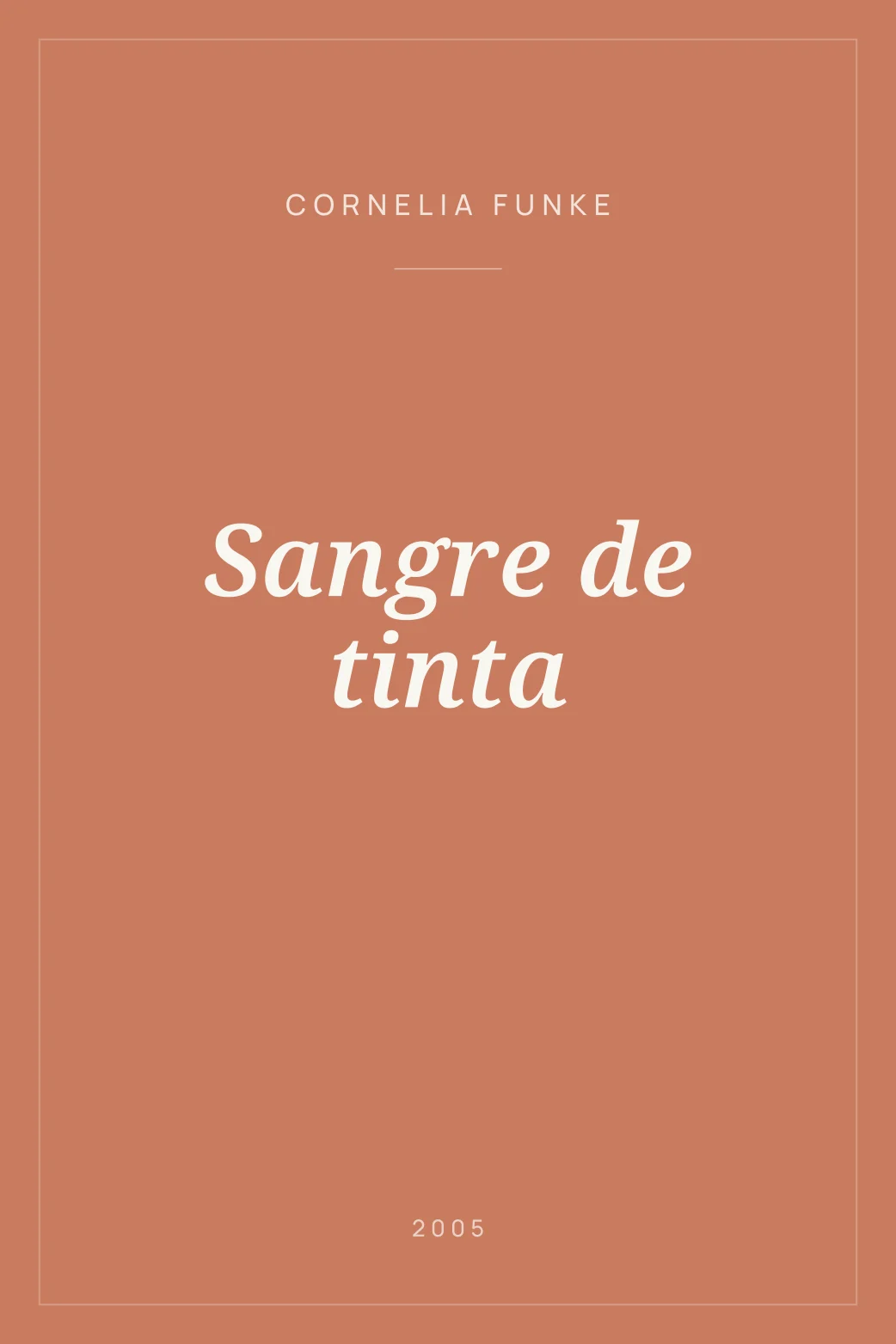 Portada de Sangre de tinta