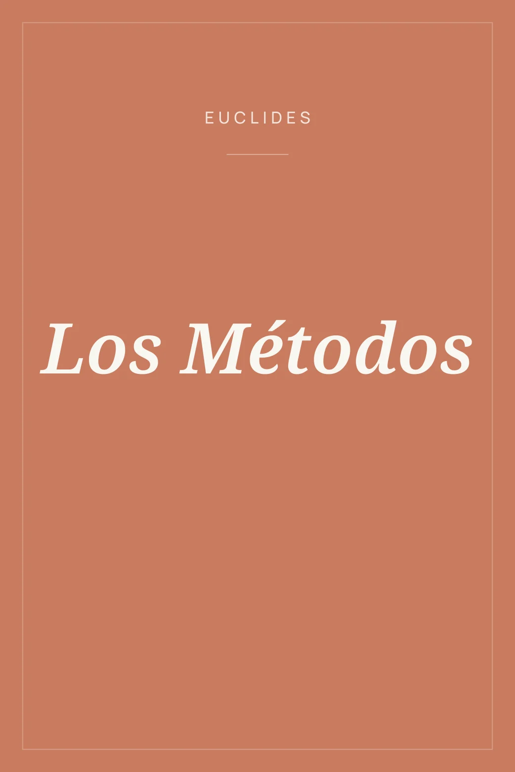 Portada de Los Métodos