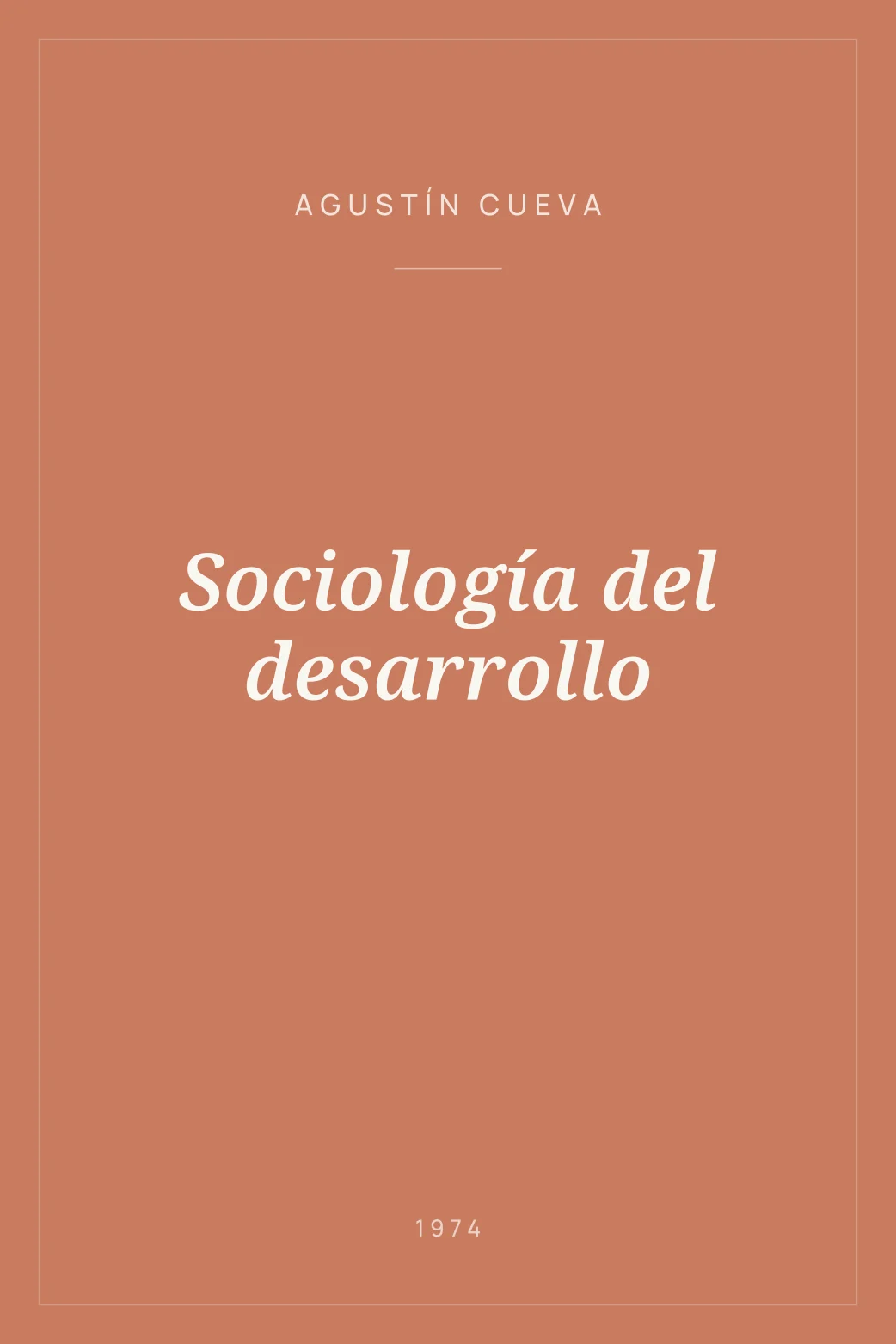 Portada de Sociología del desarrollo