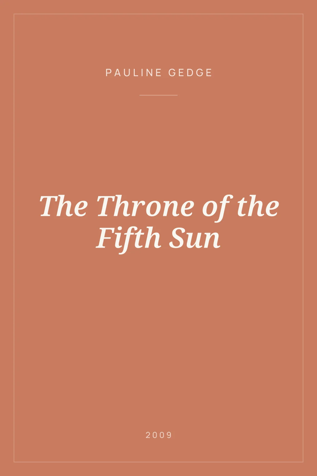 Portada de The Throne of the Fifth Sun
