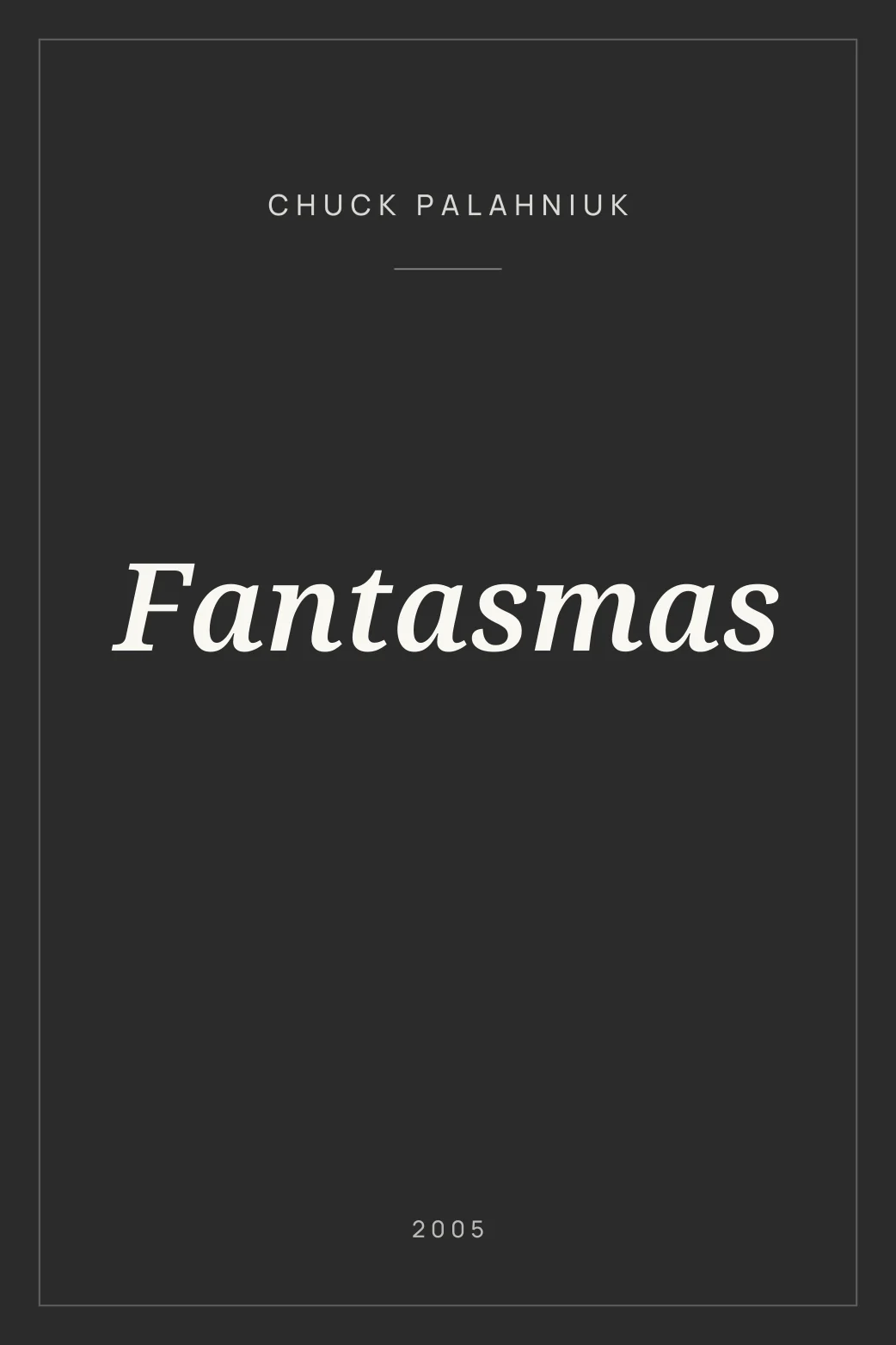 Portada de Fantasmas