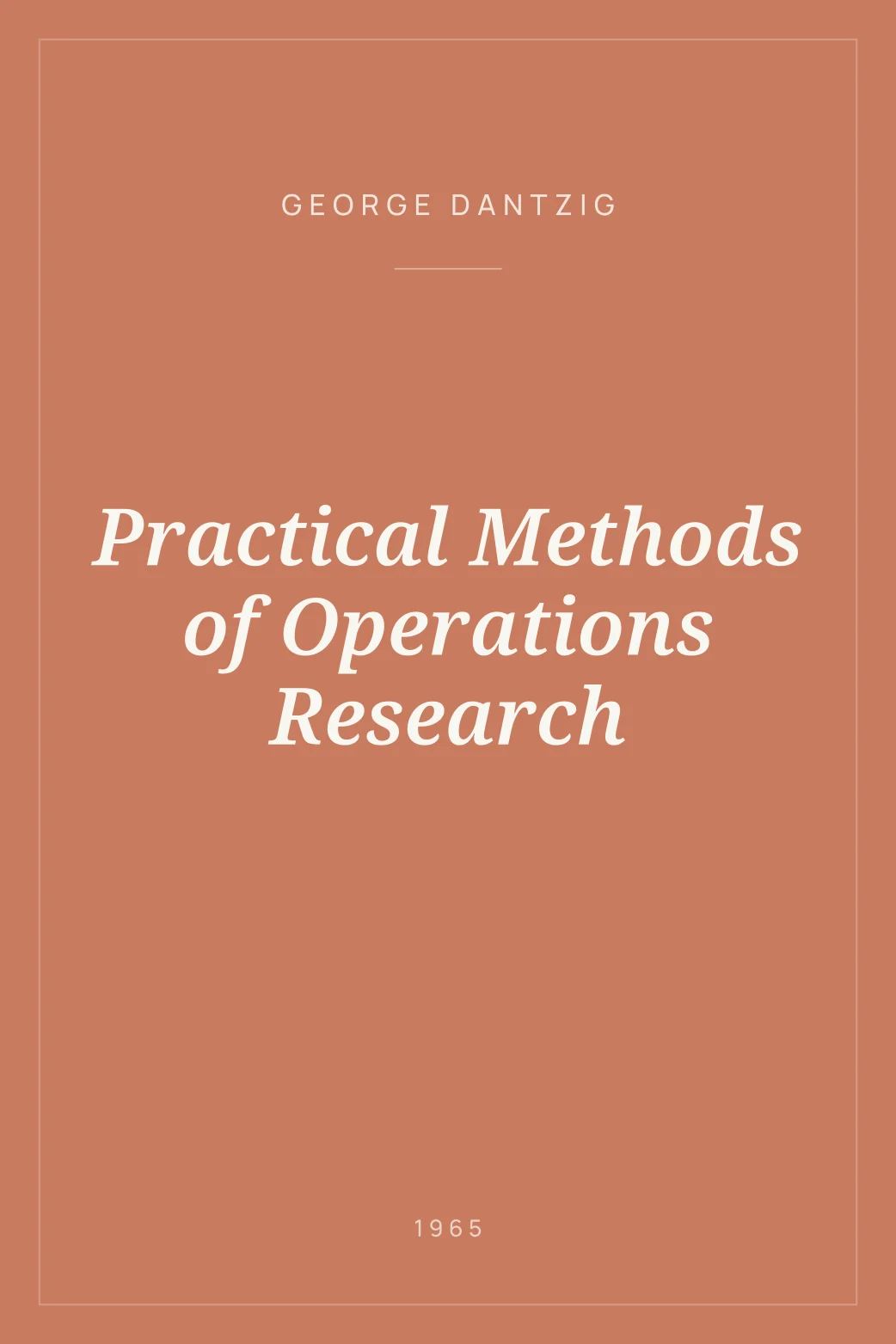 Portada de Practical Methods of Operations Research