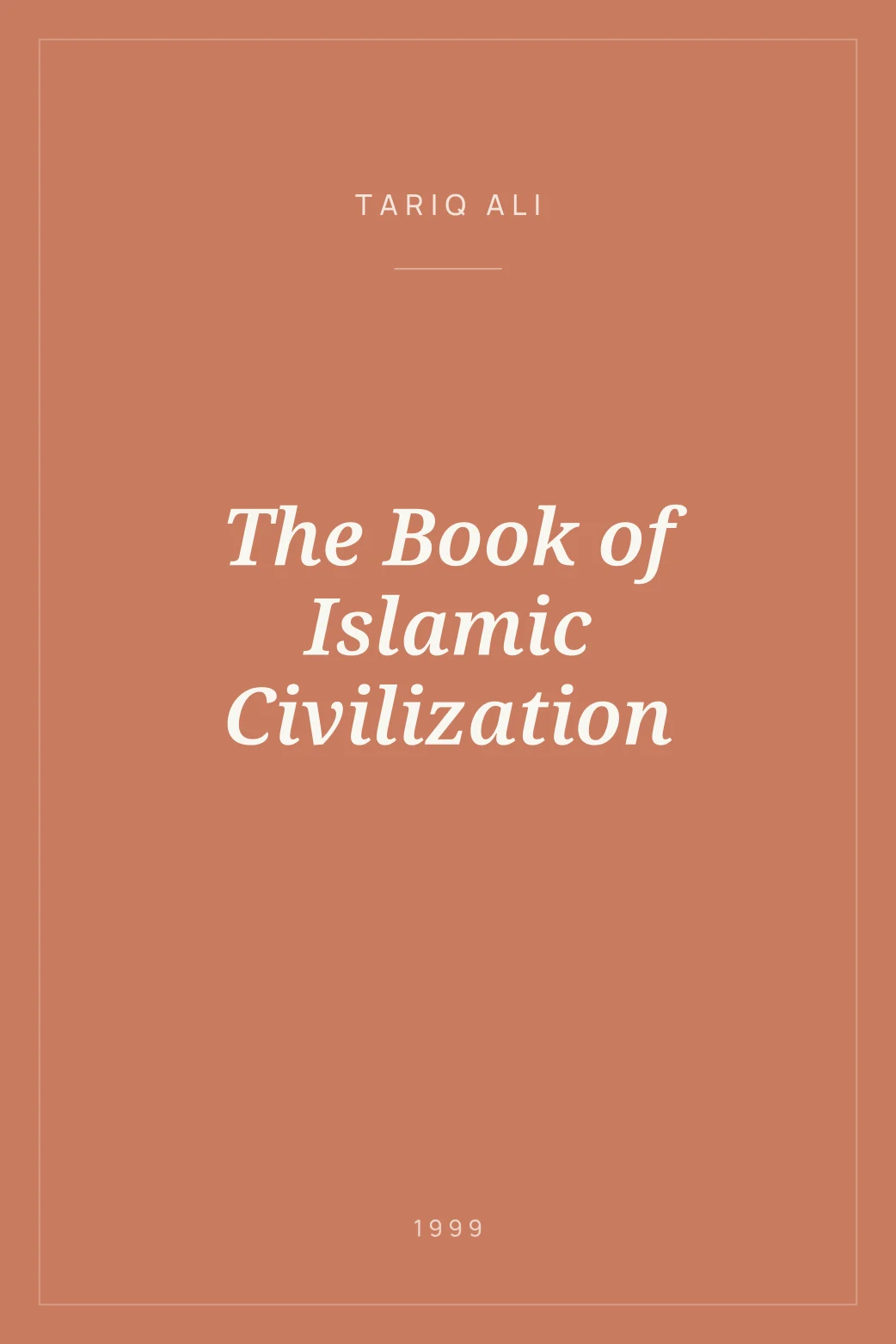 Portada de The Book of Islamic Civilization