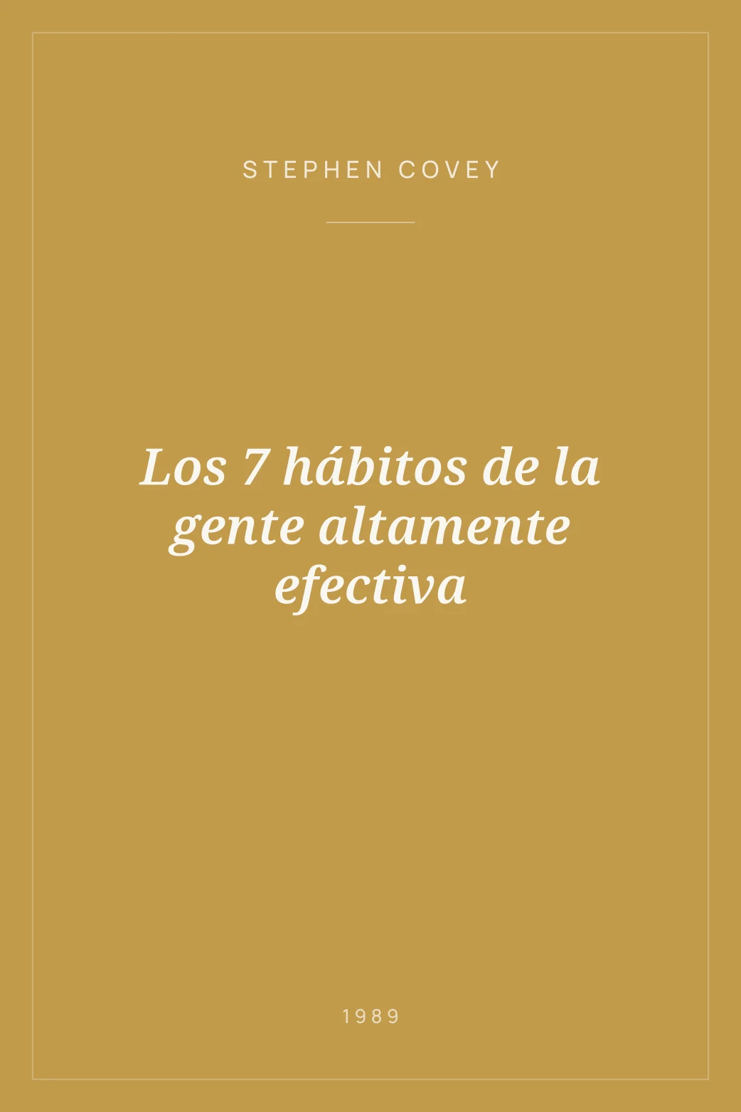 Portada de Los 7 hábitos de la gente altamente efectiva