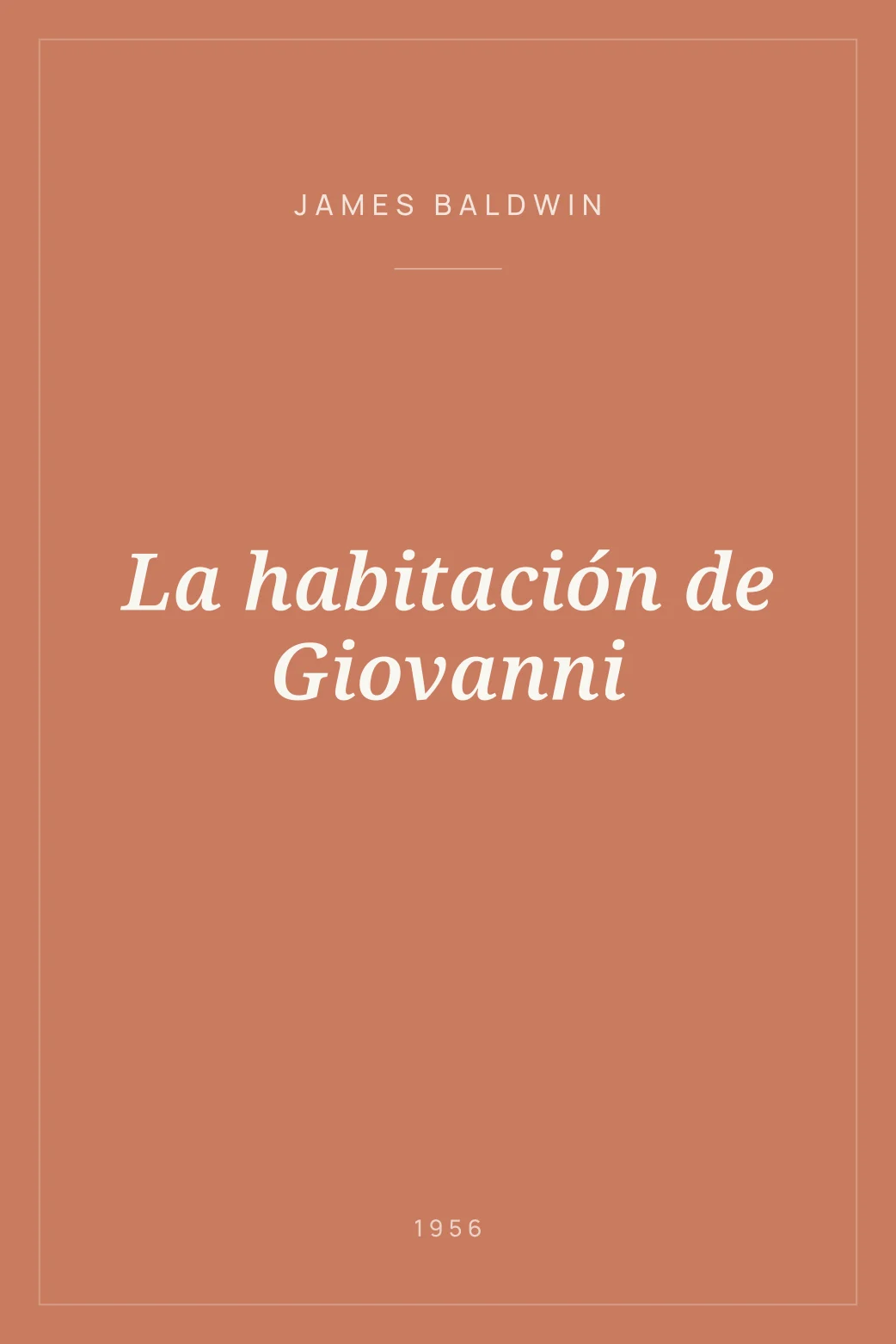 Portada de La habitación de Giovanni