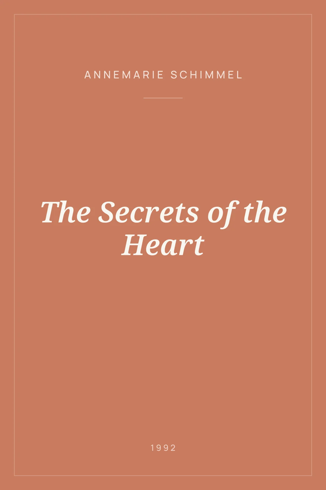 Portada de The Secrets of the Heart